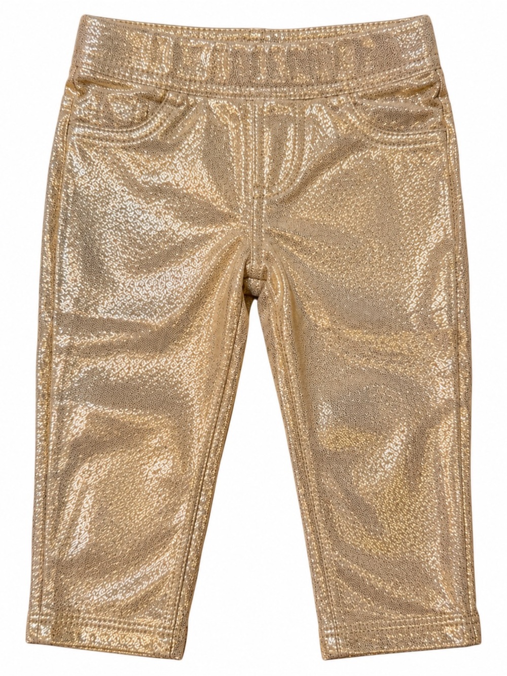 Garanimals Metallic Gold Shimmer Leggings Girls 6–9M